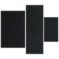 thumbnail image 1 of Mainstays Dylan Solid Diamond Olefin Black Indoor Rug Set, 3-Piece Accent Rug Set, 1 of 8