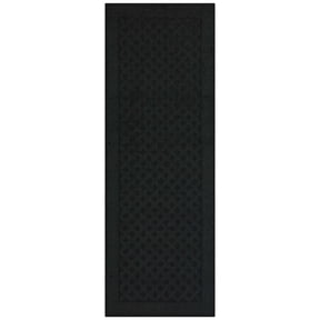 Mainstays Dylan Solid Diamond Olefin Black Indoor Runner Rug, 2'x6'