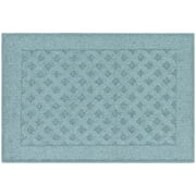 Mainstays Dylan Solid Diamond Olefin Blue Indoor Accent Rug, 1'8"x2'6"