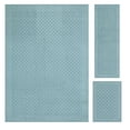 thumbnail image 1 of Mainstays Dylan Solid Diamond Olefin Blue Indoor Area Rug Set, 3 Piece, 1 of 8