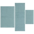 thumbnail image 1 of Mainstays Dylan Solid Diamond Olefin Blue Indoor Rug Set, 3-Piece Accent Rug Set, 1 of 8