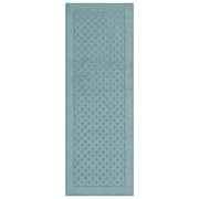 Mainstays Dylan Solid Diamond Blue Indoor Runner Rug, 2 ft x 6 ft, Skid-Resistant