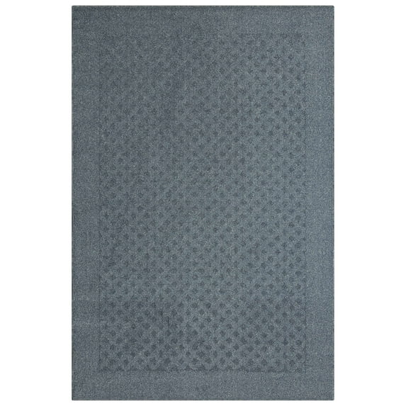 Mainstays Dylan Solid Diamond Olefin Navy Blue Indoor Area Rug, 4' x 5'4"