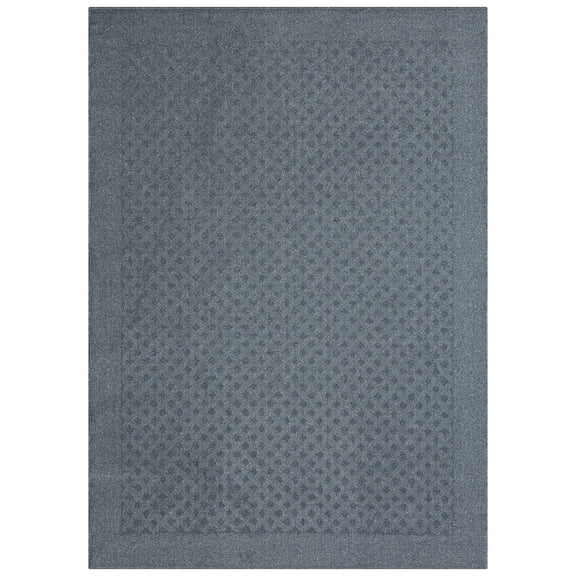Mainstays Dylan Solid Diamond Olefin Navy Blue Indoor Area Rug, 5' x 7'