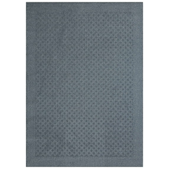 Mainstays Dylan Solid Diamond Olefin Navy Blue Indoor Area Rug, 7' x 10'