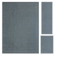 thumbnail image 1 of Mainstays Dylan Solid Diamond Olefin Navy Blue Indoor Area Rug Set, 3 Piece, 1 of 8