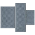 thumbnail image 1 of Mainstays Dylan Solid Diamond Olefin Navy Blue Indoor Rug Set, 3-Piece Accent Rug Set, 1 of 8