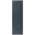 Mainstays Dylan Solid Diamond Olefin Navy Blue Indoor Runner Rug, 2'x6