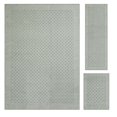 thumbnail image 1 of Mainstays Dylan Solid Diamond Olefin Pewter Gray Indoor Area Rug Set, 3 Piece, 1 of 8