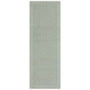 Mainstays Dylan Solid Diamond Olefin Pewter Gray Indoor Runner Rug, 2'x6'