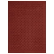 Mainstays Dylan Solid Diamond Olefin Red Indoor Area Rug, 5 ft x 7 ft