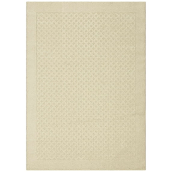 Mainstays Dylan Solid Diamond Traditional Beige Indoor Area Rug, 5' x 7'