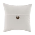 thumbnail image 1 of Mainstays Dynasty Square Coconut Button Accent Decorative Throw Pillow, 18" x 18", Gray, 1 of 8