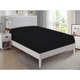 thumbnail image 1 of Mainstays Easy Care 300 Thread Count Fitted Bed Sheet, Full, Rich Black, 1 of 7