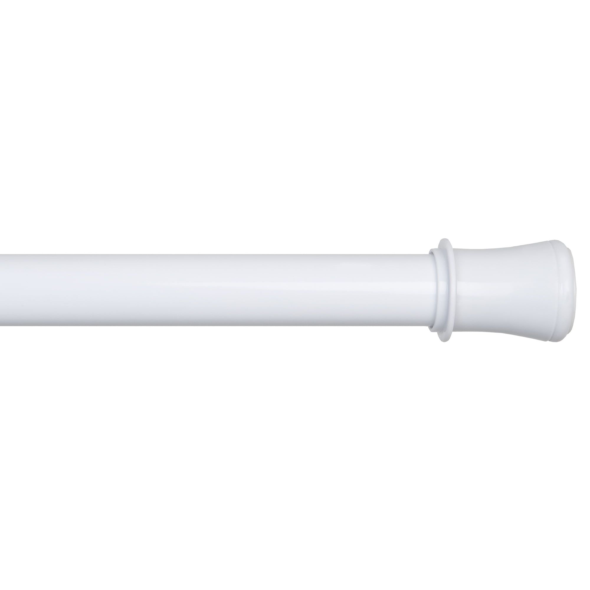 Mainstays Easy Hang Metal Stall-Size Shower Curtain Tension Rod, Adjustable 25" - 40", White