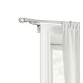 thumbnail image 1 of Mainstays Easy Install Café Window Curtain Rod, No Measuring, 18”–48”, Cage Finials, Brushed Nickel, 1 of 6