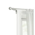 thumbnail image 1 of Mainstays Easy Install Café Window Curtain Rod, No Measuring, 48"-84", Ball Finials, Brushed Nickel, 1 of 6