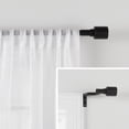 thumbnail image 1 of Mainstays Easy Hang Curtain Rod, Adjustable 30-84 Inches, Matte Black, 1 of 10