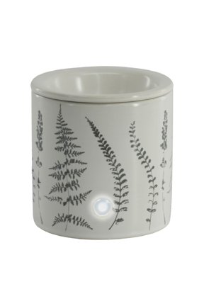 Electric 18-Watt Botanical Decal Ceramic Wax Warmer, White