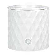 Mainstays Electric Diamond Ceramic Wax Melt Warmer, 18-Watt, White