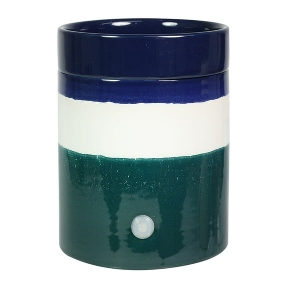 Mainstays Electric Blue Teal Ceramic Wax Warmer, Single Pack
