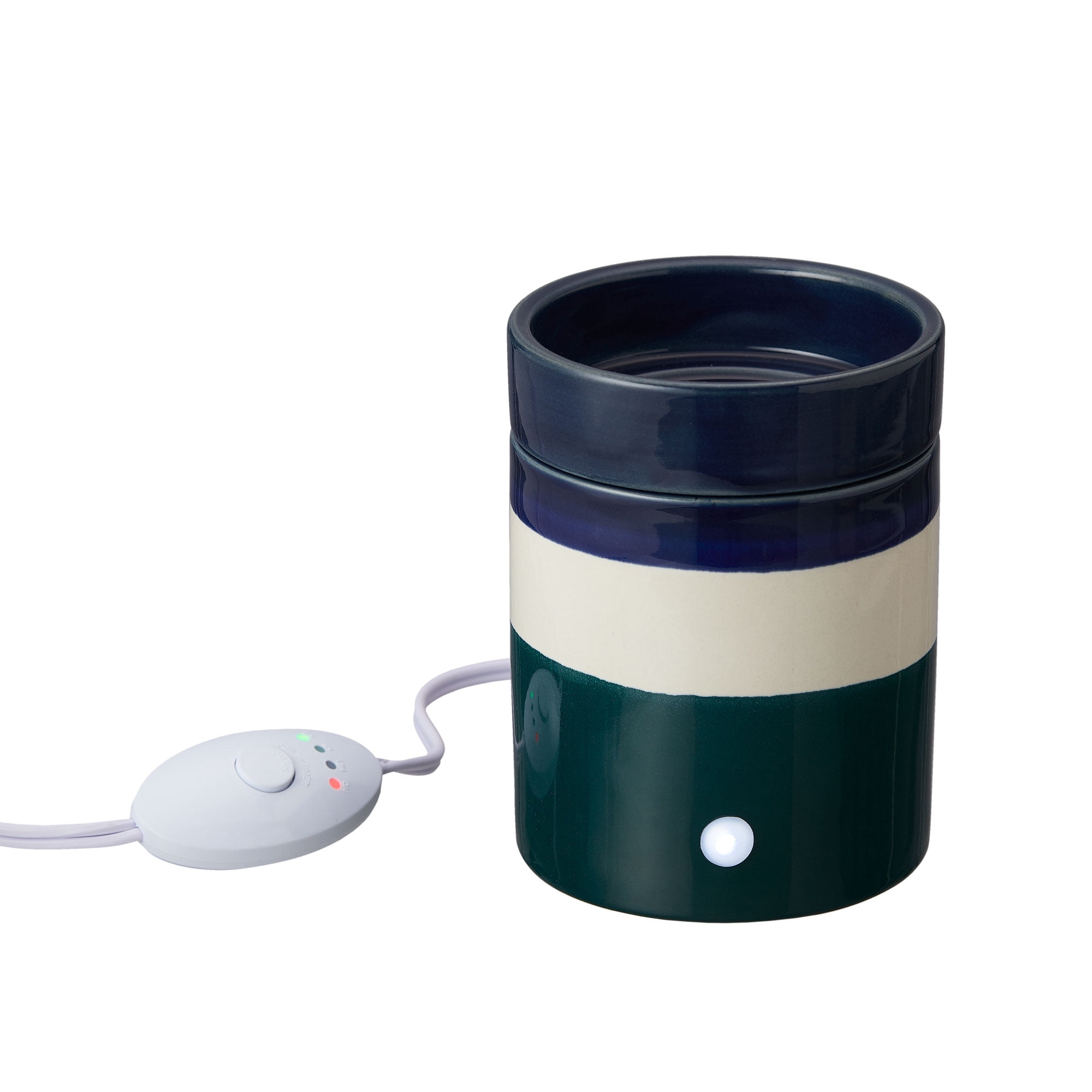 Mainstays Electric Blue Teal Ceramic Wax Warmer, Single Pack