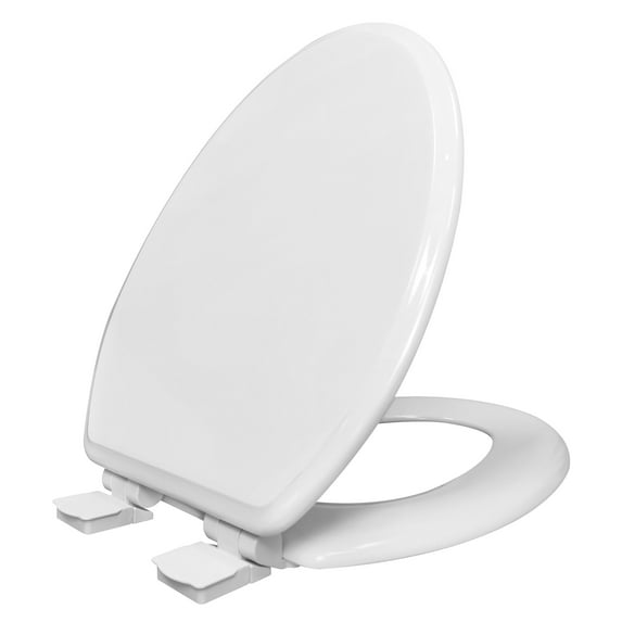 Mainstays Elongated Slow-Close Toilet Seat in White