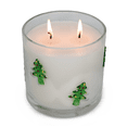 Mainstays Embedded Christmas Tree Icon 2-Wick Soy Blend Candle Winter ...