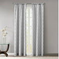 thumbnail image 1 of Mainstays Heathered Embroidered Sheer Curtain Panel Pair, Set of 2, Silver, 37"W x 84"L, 1 of 10