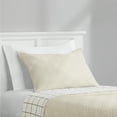 thumbnail image 1 of Mainstays Standard Pillow Sham - Soft Microfiber - Beige Plaid, Decorative Bed Sham, 1 Pack, 1 of 6