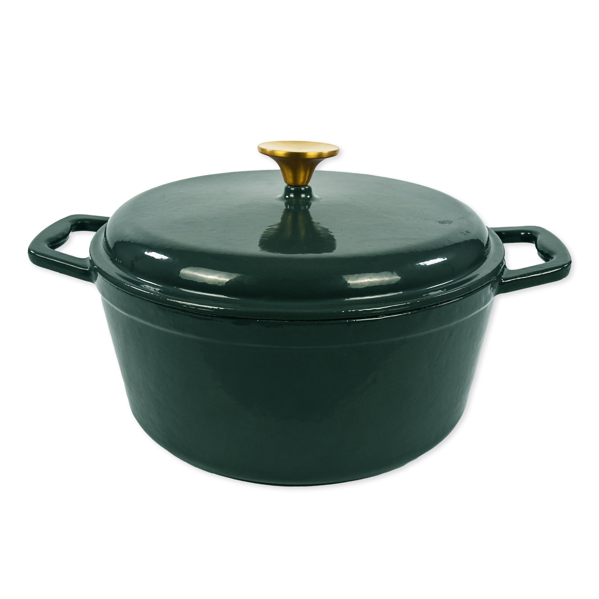 Mainstays Enameled Cast Iron 4.75qt Dutch Oven with Lid, Red 