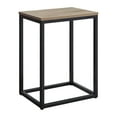 Mainstays End Table, Natural Finish Top with Black Frame