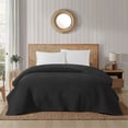 thumbnail image 1 of Mainstays Stitched Corded Quilt, Black, Full/Queen Bedding, 1 of 9