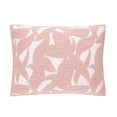 thumbnail image 1 of Mainstays Iris Leaf Stitched Pillow Sham, King, Blush Pink, 1 Pack, 1 of 6