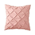 thumbnail image 1 of Mainstays Euro Microfiber Pintuck Pleat Pillow Sham, Pink, 26"x26", 1 of 5