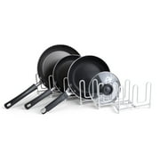 Mainstays Expandable Pan & Lid Organizer, White