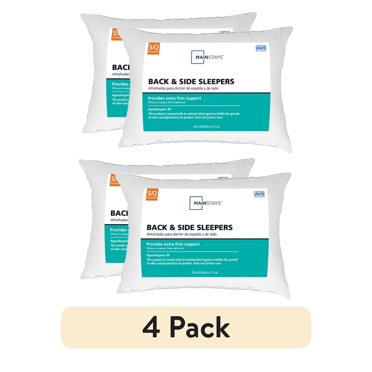 Mainstays Extra Firm Support Pillow for Side Sleepers