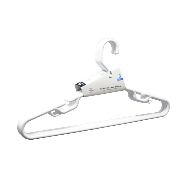 Thick Plastic Hangers for Shirts, Trousers, Jackets, Blazers