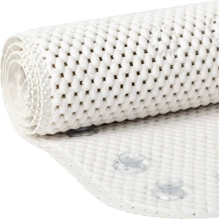 Mainstays Extra Long 17 in. x 40 in. Bath Mat, White 