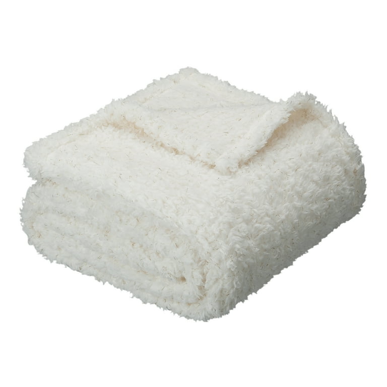 Mainstays Extra Plush Lightweight Sherpa Throw Blanket 50