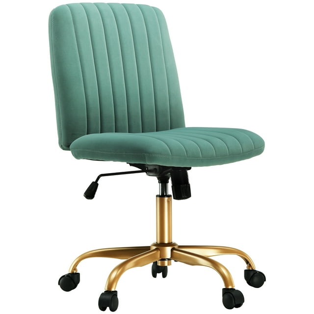 Mainstays Extra Plush Velvet Channel Upholstered Office Chair, Green Sage - Walmart.com