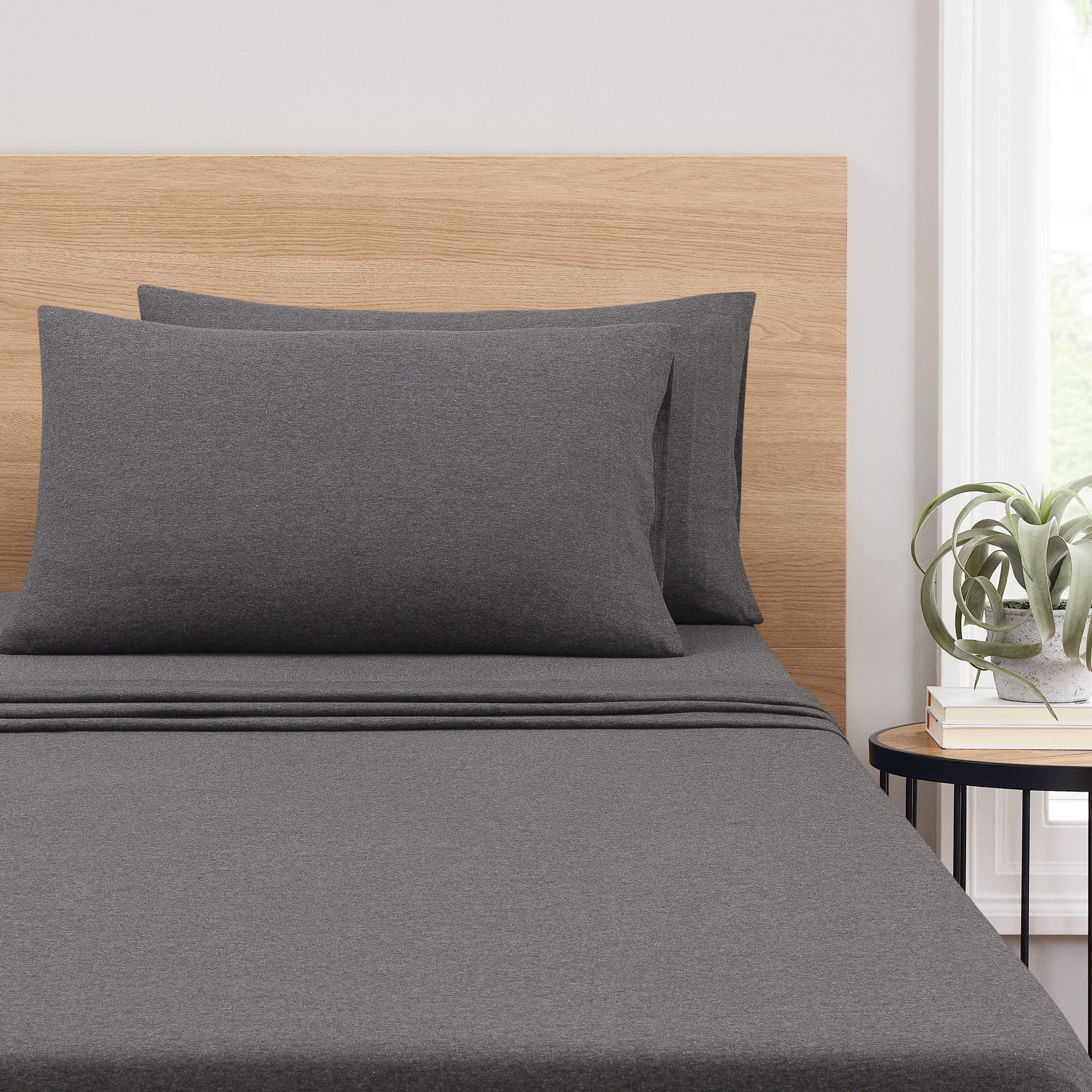 Under The Canopy Organic Flannel Sheet Set - Heathered Grey Heathered Grey / Queen