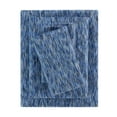 thumbnail image 1 of Mainstays 100% Cotton Extra Soft Jersey Bed Sheet Set, King, Blue Crackle, 4 Pieces, 1 of 9