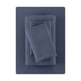 thumbnail image 1 of Mainstays Cotton Rich Extra Soft Jersey Bed Sheet Set, Queen, Blue Cove, 4 Pieces, 1 of 8