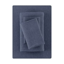 Mainstays Extra Soft Adult Jersey Bed Sheet Set, Queen, Blue Cove, 4 Pieces