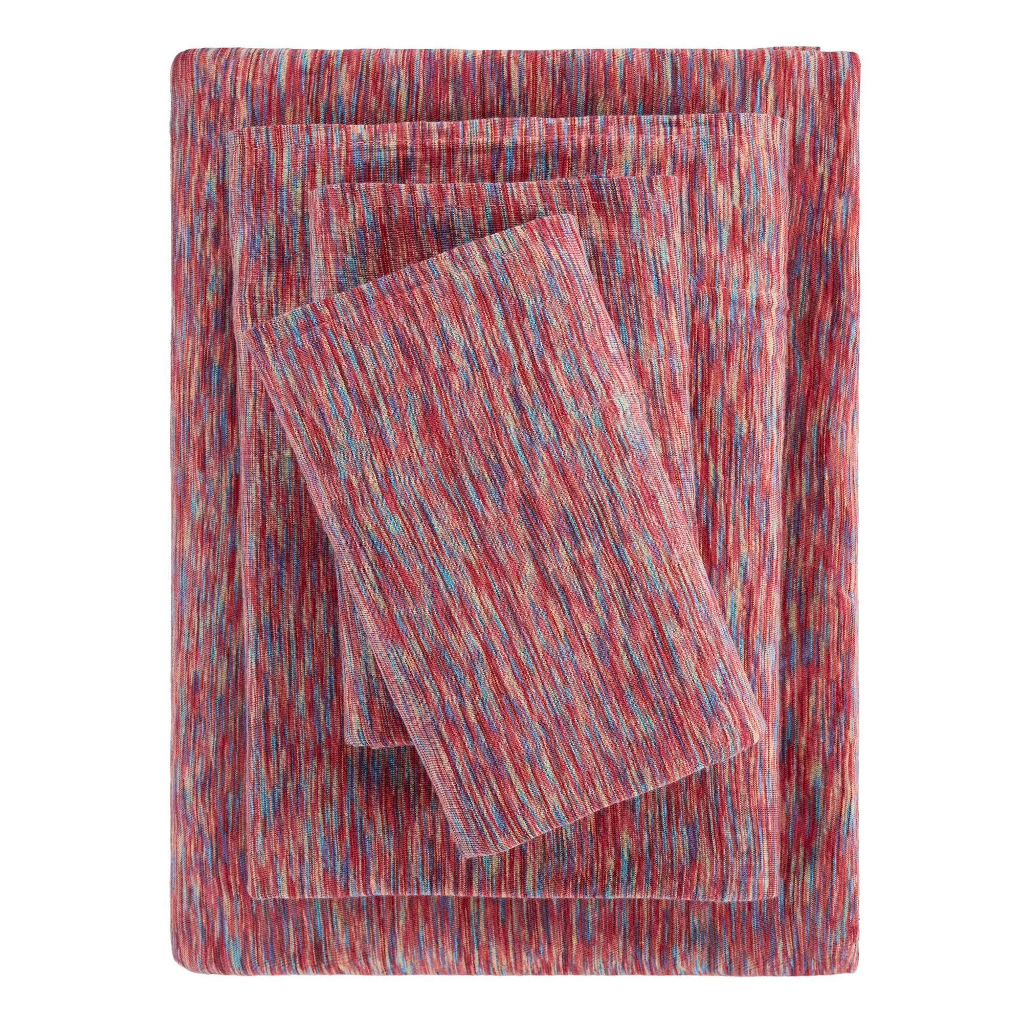 Mainstays 100% Cotton Extra Soft Jersey Bed Sheet Set, Twin-XL, Apricot Crackle, 3 Pieces