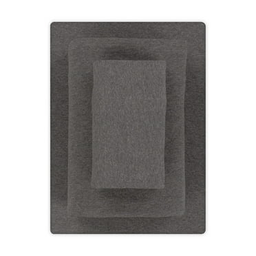 Mainstays Extra Soft Adult Jersey Bed Sheet Set, Twin-XL, Charcoal, 3 Pieces