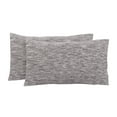 thumbnail image 1 of Mainstays Extra Soft Jersey Pillowcase Set, Standard/Queen, Grey Space Dyed, 2 Pieces, 1 of 5