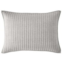 Mainstays Cotton-Rich T-Shirt Soft Jersey Pillow Sham Bedding, Standard/Queen, 1 Pack, Gray
