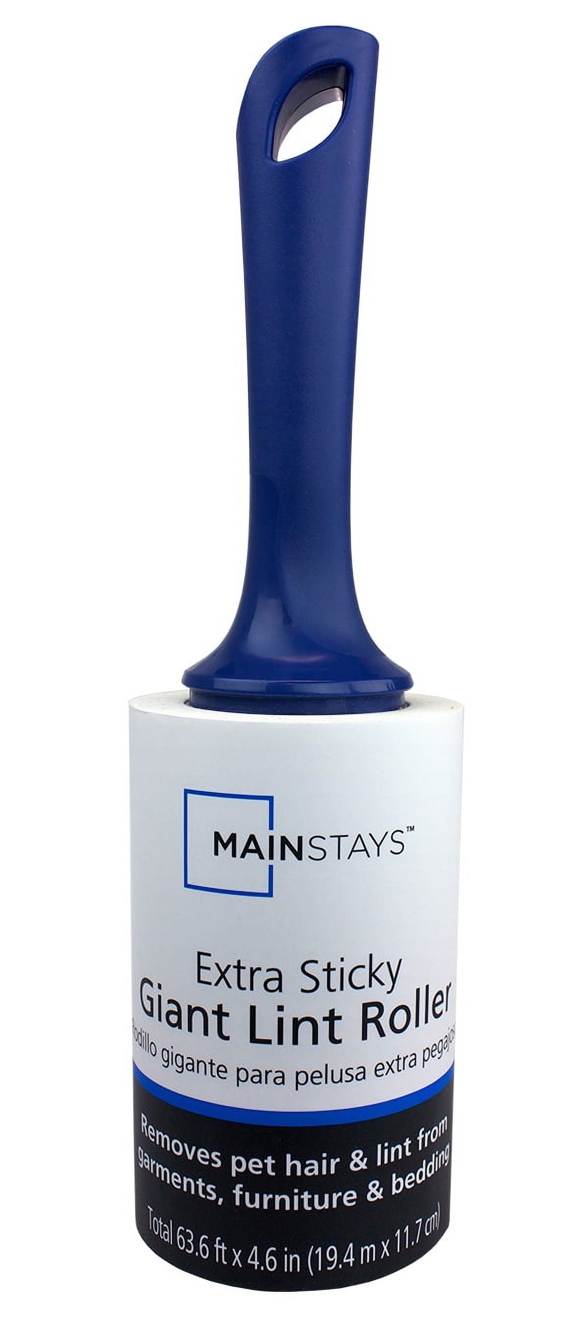 Mainstays Extra Sticky 100-Sheet Giant Lint Roller with 4.6" Tall Sheets - image 1 of 5